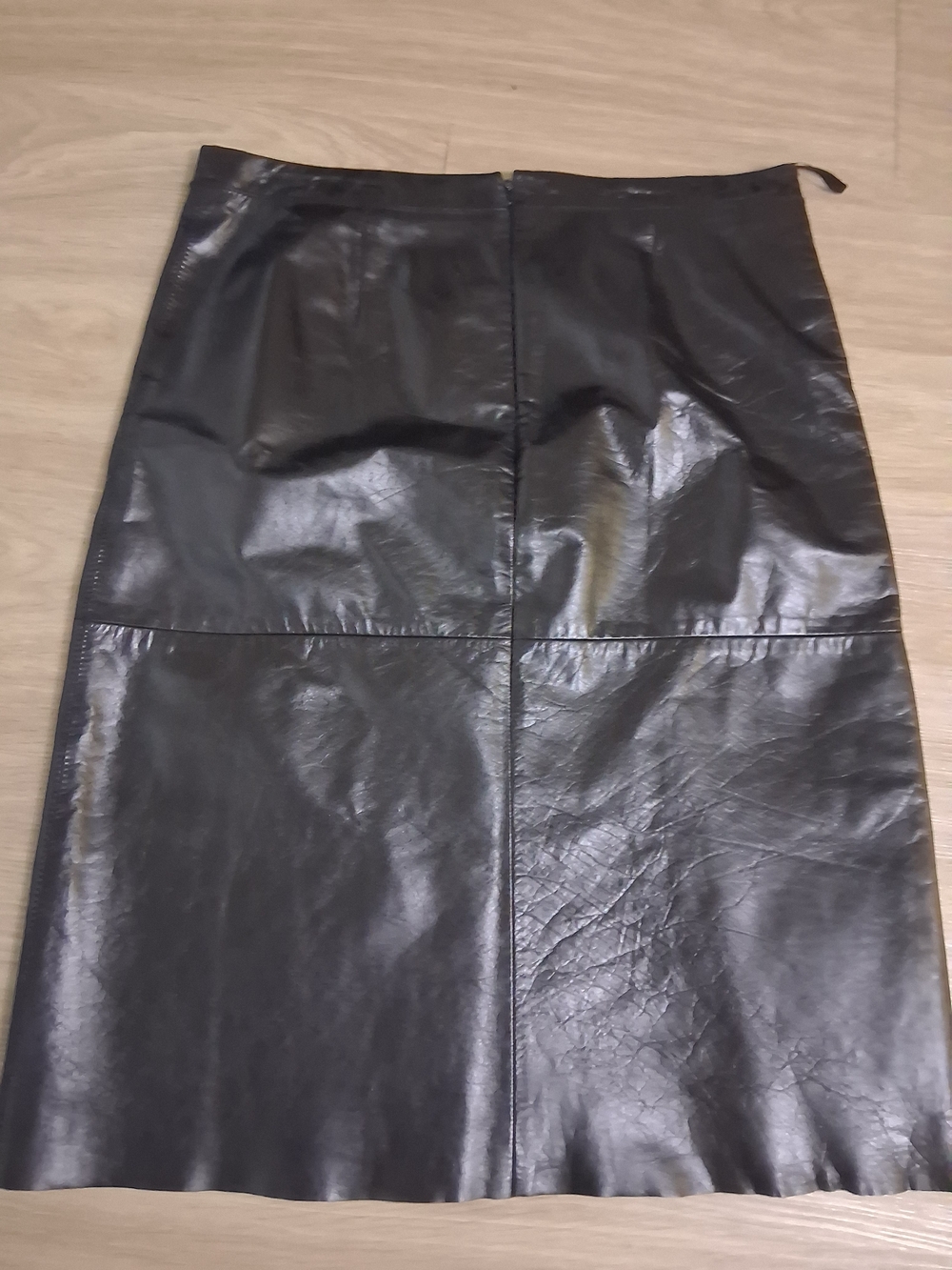 Vintage Black Leather Pencil Skirt GAP 16